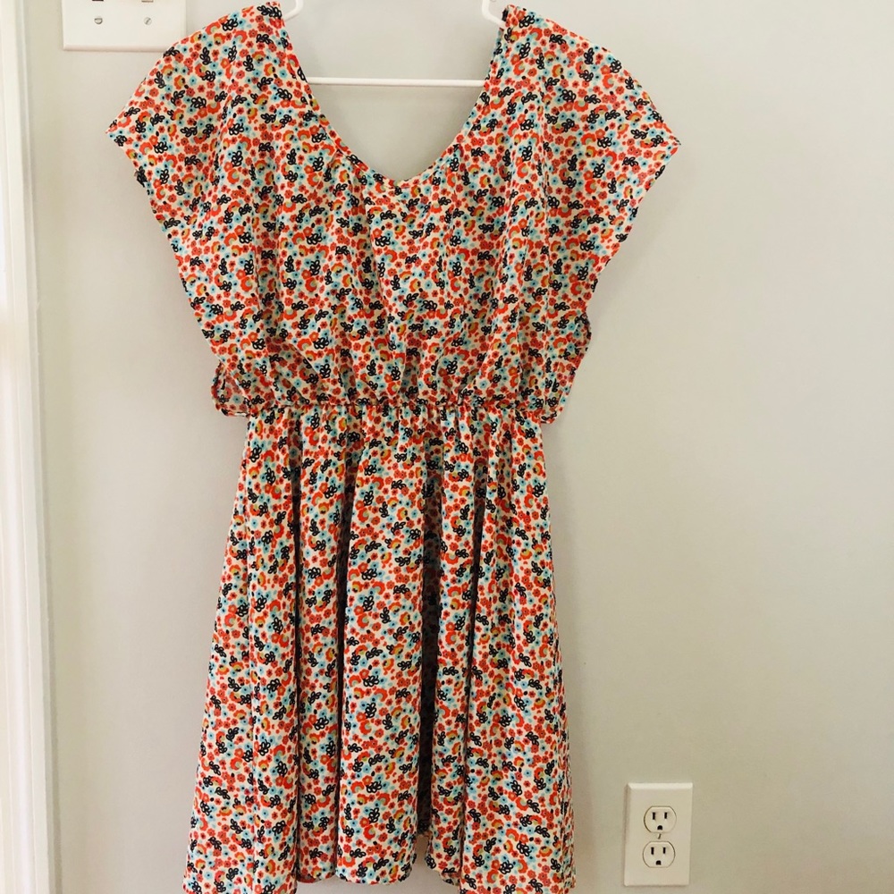 Bright floral sun dress. - Picture 1 of 2